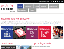 Tablet Screenshot of inspiring-science-education.net